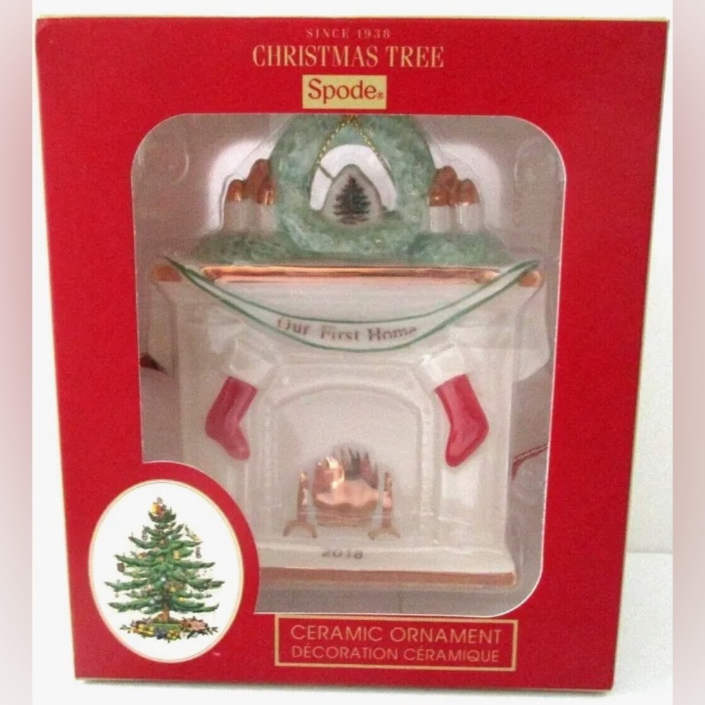 Spode Christmas Tree First Home Fireplace Ornament 2023 NWT